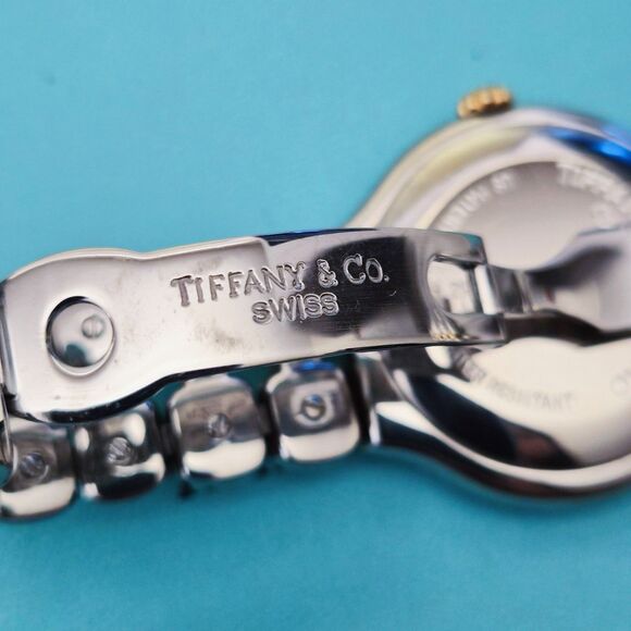 RARE Tiffany & Co. Automatic TESORO 18k Stainless Steel 2-Tone Quartz Watch 36mm main image 4